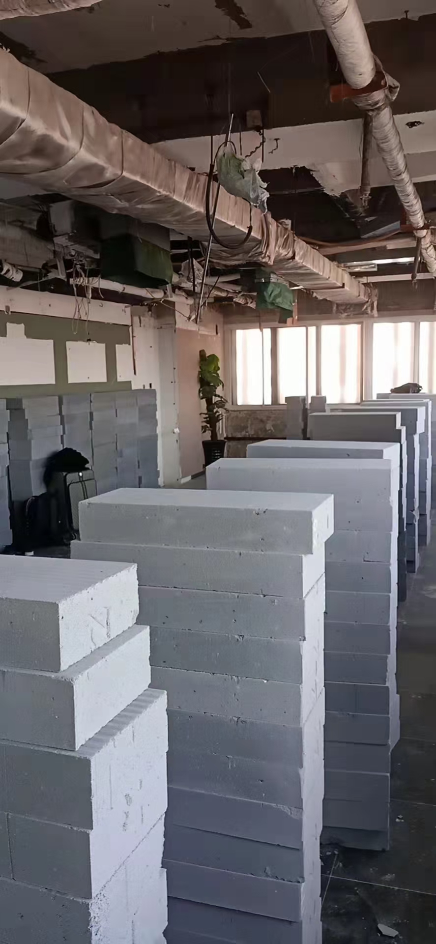 泡沫砖隔墙现场参考